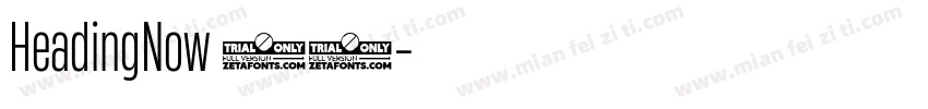 HeadingNow 33字体转换